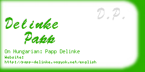 delinke papp business card